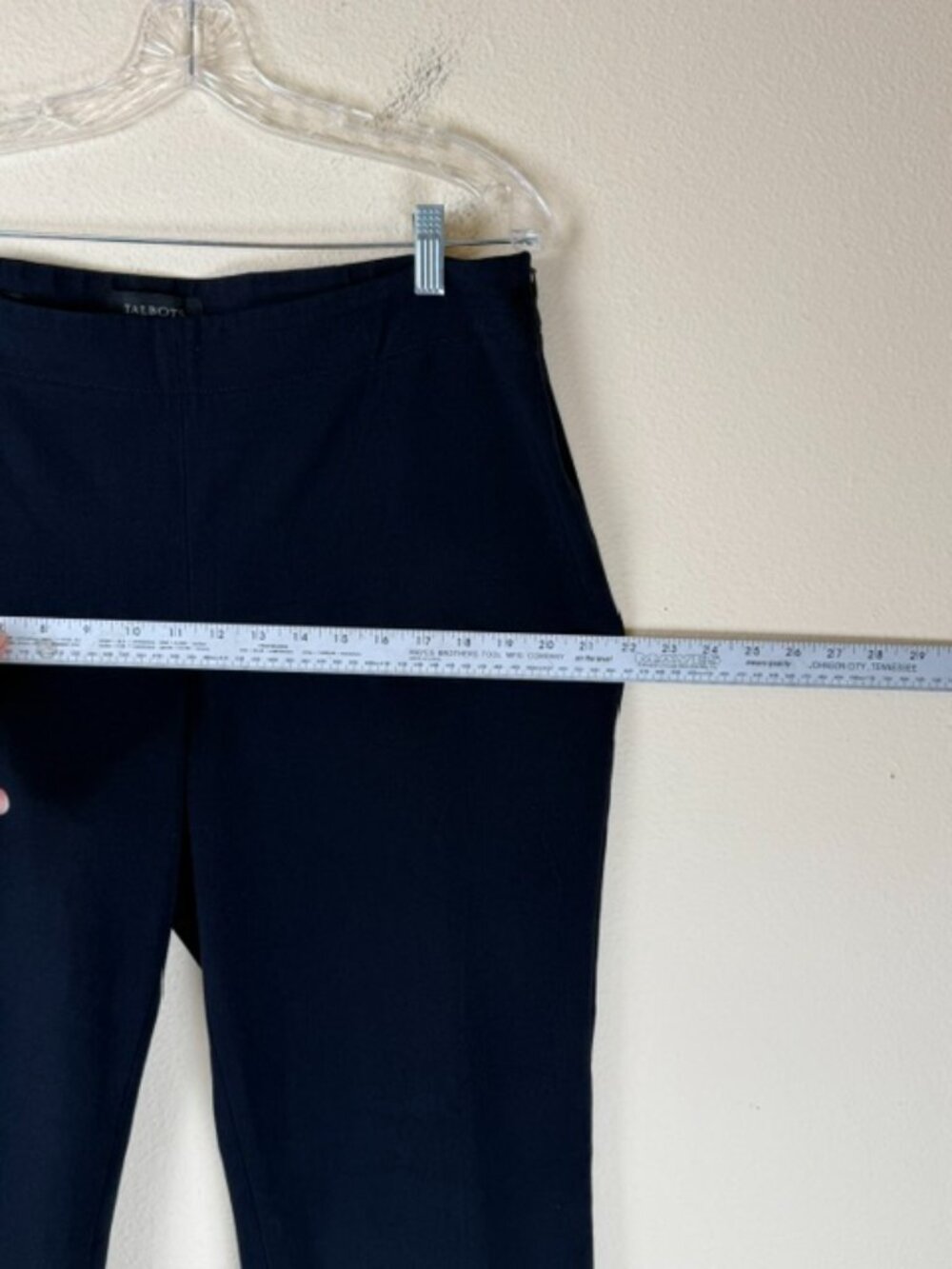 Talbots Pants Womens 14 Curvy Blue Rayon Blend 29.5" Inseam Side Zip Career - Picture 12 of 13